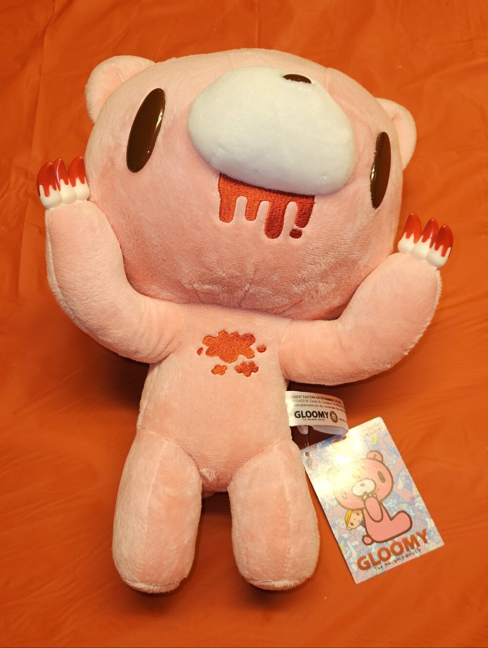 Gloomy Bear "Arms Up" Plush Approx 12" The Naughty Grizzly Series New With Tags